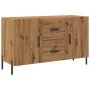 Aparador de madera de ingeniería roble artisan 100x36x60 cm de , Aparadores - Ref: Foro24-857321, Precio: 111,40 €, Descuento: %