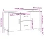 Aparador de madera de ingeniería roble artisan 100x36x60 cm de , Aparadores - Ref: Foro24-857321, Precio: 111,40 €, Descuento: %