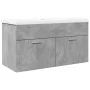 Mueble de baño con lavabo integrado gris hormigón de , Muebles de baño - Ref: Foro24-3324860, Precio: 210,32 €, Descuento: %