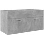Mueble de baño con lavabo integrado gris hormigón von , Badezimmermöbel - Ref: Foro24-3324860, Preis: 226,10 €, Rabatt: %