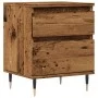 Mesita de noche madera ingeniería madera envejecida 40x35x50 cm de , Mesitas de noche - Ref: Foro24-857396, Precio: 46,57 €, ...