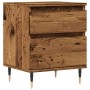 Mesita de noche madera ingeniería madera envejecida 40x35x50 cm by , Nightstands - Ref: Foro24-857396, Price: 47,30 €, Discou...