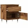 Mesita de noche madera ingeniería madera envejecida 40x35x50 cm de , Mesitas de noche - Ref: Foro24-857396, Precio: 46,57 €, ...