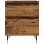 Mesita de noche madera ingeniería madera envejecida 40x35x50 cm de , Mesitas de noche - Ref: Foro24-857396, Precio: 46,57 €, ...
