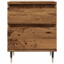 Mesita de noche madera ingeniería madera envejecida 40x35x50 cm by , Nightstands - Ref: Foro24-857396, Price: 47,30 €, Discou...