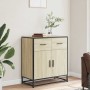 Aparador madera ingeniería y metal roble Sonoma 68x35x76 cm von , Sideboards - Ref: Foro24-848980, Preis: 104,05 €, Rabatt: %
