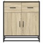 Aparador madera ingeniería y metal roble Sonoma 68x35x76 cm von , Sideboards - Ref: Foro24-848980, Preis: 104,05 €, Rabatt: %