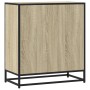 Aparador madera ingeniería y metal roble Sonoma 68x35x76 cm von , Sideboards - Ref: Foro24-848980, Preis: 104,05 €, Rabatt: %