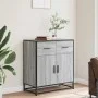 Aparador madera ingeniería y metal gris Sonoma 68x35x76 cm de , Aparadores - Ref: Foro24-848982, Precio: 82,53 €, Descuento: %