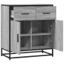 Aparador madera ingeniería y metal gris Sonoma 68x35x76 cm de , Aparadores - Ref: Foro24-848982, Precio: 82,53 €, Descuento: %