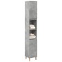 Armario de baño madera contrachapada gris hormigón 30x30x190 cm by , bathroom vanities - Ref: Foro24-857101, Price: 72,58 €, ...