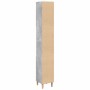 Armario de baño madera contrachapada gris hormigón 30x30x190 cm by , bathroom vanities - Ref: Foro24-857101, Price: 72,58 €, ...