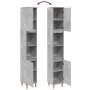 Armario de baño madera contrachapada gris hormigón 30x30x190 cm von , Badezimmerwaschtische - Ref: Foro24-857101, Preis: 70,6...