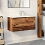 Mueble con lavabo integrado madera envejecida 91x39,5x49 cm von , Badezimmerwaschtische - Ref: Foro24-3328925, Preis: 241,02 ...