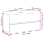Mueble con lavabo integrado madera envejecida 91x39,5x49 cm von , Badezimmerwaschtische - Ref: Foro24-3328925, Preis: 241,02 ...