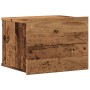Mesita de noche de pared madera envejecida 40x32x30 cm by , Nightstands - Ref: Foro24-855944, Price: 37,86 €, Discount: %