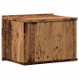 Mesita de noche de pared madera envejecida 40x32x30 cm by , Nightstands - Ref: Foro24-855944, Price: 37,86 €, Discount: %