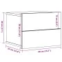 Mesita de noche de pared madera envejecida 40x32x30 cm von , Nachttische - Ref: Foro24-855944, Preis: 37,32 €, Rabatt: %
