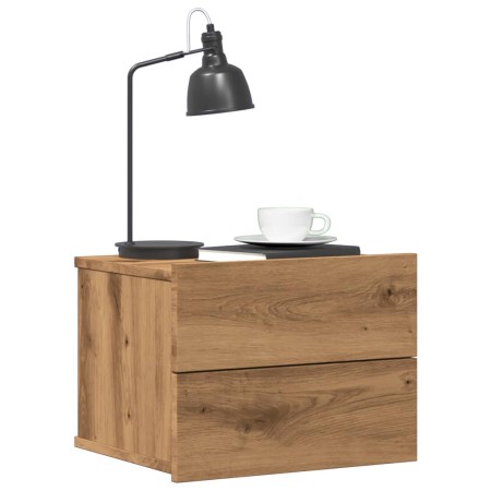 Mesita de noche de pared color roble artisan 40x32x30 cm von , Nachttische - Ref: Foro24-855946, Preis: 55,68 €, Rabatt: %