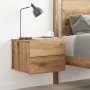Mesita de noche de pared color roble artisan 40x32x30 cm by , Nightstands - Ref: Foro24-855946, Price: 59,39 €, Discount: %