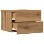 Mesita de noche de pared color roble artisan 40x32x30 cm by , Nightstands - Ref: Foro24-855946, Price: 59,39 €, Discount: %