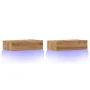 Muebles de TV con luces LED 2 uds roble artisan 60x35x15,5 cm de , Muebles TV - Ref: Foro24-856346, Precio: 69,49 €, Descuent...