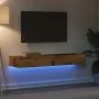 Muebles TV con luces LED 2 uds madera envejecida 60x35x15,5 cm von , TV-Möbel - Ref: Foro24-856344, Preis: 61,99 €, Rabatt: %