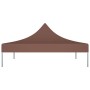 Techo de carpa para celebraciones marrón 3x3 m 270 g/m²