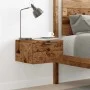 Mesita de noche de pared madera envejecida 34x30x20 cm von , Nachttische - Ref: Foro24-856979, Preis: 30,21 €, Rabatt: %