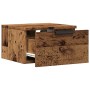 Mesita de noche de pared madera envejecida 34x30x20 cm by , Nightstands - Ref: Foro24-856979, Price: 30,70 €, Discount: %