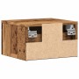 Mesita de noche de pared madera envejecida 34x30x20 cm by , Nightstands - Ref: Foro24-856979, Price: 30,70 €, Discount: %
