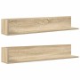 Estantes pared 2 uds madera roble Sonoma 100x16,5x16,5 cm von , Regale und Regale - Ref: Foro24-860042, Preis: 44,38 €, Rabat...