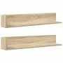 Estantes pared 2 uds madera roble Sonoma 100x16,5x16,5 cm by , Shelves and shelves - Ref: Foro24-860042, Price: 43,50 €, Disc...