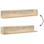 Estantes pared 2 uds madera roble Sonoma 100x16,5x16,5 cm by , Shelves and shelves - Ref: Foro24-860042, Price: 43,50 €, Disc...
