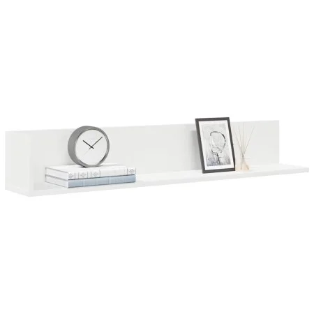 Estante de pared 2 uds madera ingeniería blanco 100x16,5x16,5cm by , Shelves and shelves - Ref: Foro24-860040, Price: 33,35 €...