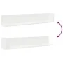 Estante de pared 2 uds madera ingeniería blanco 100x16,5x16,5cm by , Shelves and shelves - Ref: Foro24-860040, Price: 33,35 €...