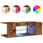 Mueble TV luces LED madera ingeniería envejecida 90x39x30 cm von , TV-Möbel - Ref: Foro24-856325, Preis: 54,95 €, Rabatt: %