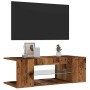 Mueble TV luces LED madera ingeniería envejecida 90x39x30 cm von , TV-Möbel - Ref: Foro24-856325, Preis: 54,95 €, Rabatt: %