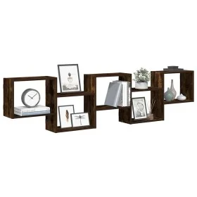 Estante cubo de pared 5 compartimentos madera roble ahumado by , Shelves and shelves - Ref: Foro24-859999, Price: 51,58 €, Di...