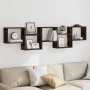 Estante cubo de pared 5 compartimentos madera roble ahumado de , Estantes y estanterías - Ref: Foro24-859999, Precio: 52,49 €...