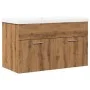 Juego de muebles baño 2 piezas madera ingeniería roble artisan de , Muebles de baño - Ref: Foro24-3328584, Precio: 194,85 €, ...