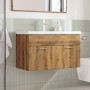 Juego de muebles baño 2 piezas madera ingeniería roble artisan von , Badezimmermöbel - Ref: Foro24-3328584, Preis: 199,43 €, ...