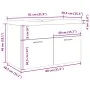 Juego de muebles baño 2 piezas madera ingeniería roble artisan de , Muebles de baño - Ref: Foro24-3328584, Precio: 194,85 €, ...