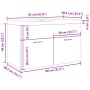 Juego de muebles baño 2 piezas madera ingeniería roble artisan von , Badezimmermöbel - Ref: Foro24-3328584, Preis: 199,43 €, ...