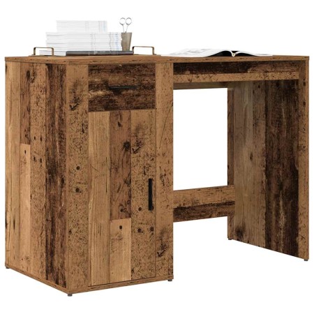 Escritorio de madera de ingeniería envejecida 100x49x75 cm von , Schreibtische - Ref: Foro24-857099, Preis: 89,90 €, Rabatt: %
