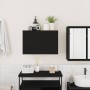 Mueble de pared de baño madera ingeniería negro 60x25x40 cm von , Badezimmerwaschtische - Ref: Foro24-860068, Preis: 54,46 €,...