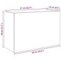 Mueble de pared de baño madera ingeniería negro 60x25x40 cm von , Badezimmerwaschtische - Ref: Foro24-860068, Preis: 54,46 €,...
