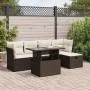 Set sofás de jardín 6 piezas y cojines ratán sintético marrón von , Gartensets - Ref: Foro24-3327773, Preis: 423,15 €, Rabatt: %