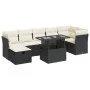 Set de sofás de jardín y cojines 8 piezas ratán sintético negro by , Garden sets - Ref: Foro24-3327786, Price: 512,22 €, Disc...
