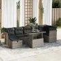 Set de sofás de jardín y cojines 8 piezas ratán sintético gris by , Garden sets - Ref: Foro24-3327790, Price: 516,10 €, Disco...